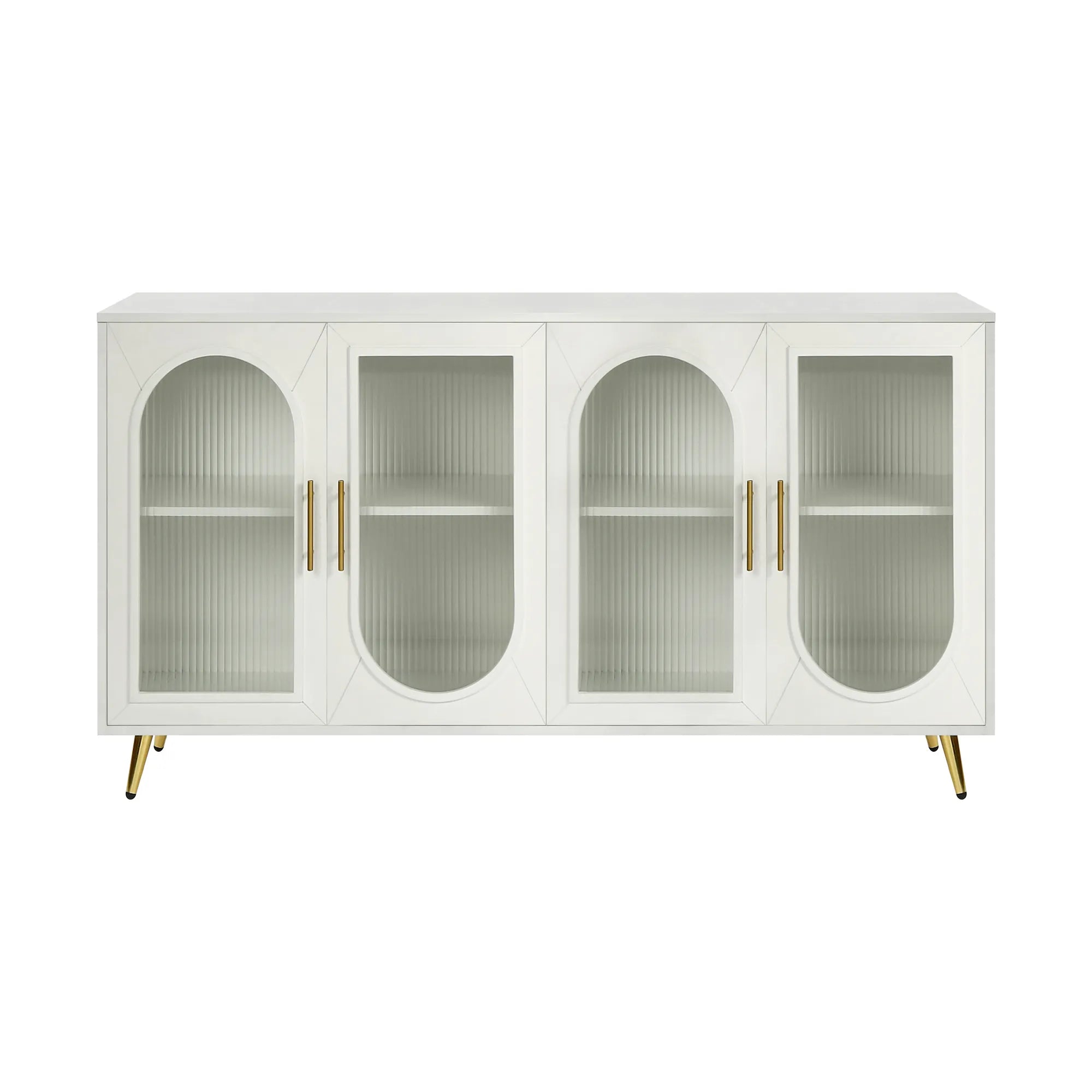 Mid Century Modern Sideboard with Glassy Doors