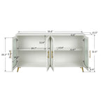 Mid Century Modern Sideboard with Glassy Doors