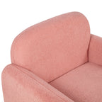 Minimalist Style Teddy Fleece Armchair, Accent Chair
