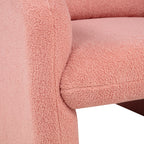 Minimalist Style Teddy Fleece Armchair, Accent Chair