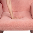 Minimalist Style Teddy Fleece Armchair, Accent Chair