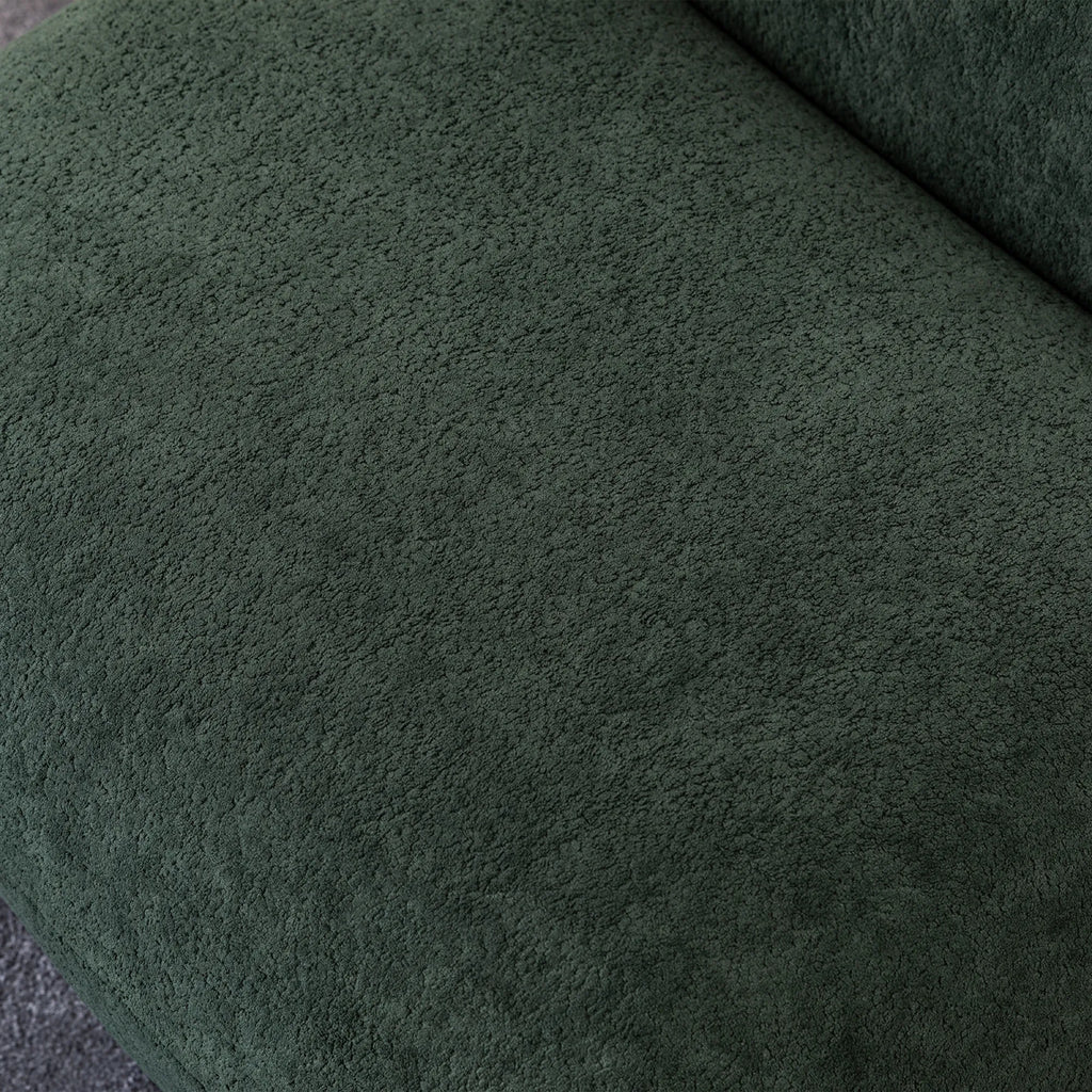 Minimalist Armless Comfy Velvet Swivel Accent Chair