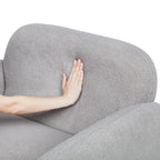 Minimalist Style Teddy Fleece Armchair, Accent Chair