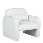 Minimalist Style Teddy Fleece Armchair, Accent Chair
