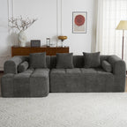 Modern 101” Modular Compressed Sofa with Deep Seats