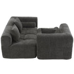 Modern 101” Modular Compressed Sofa with Deep Seats