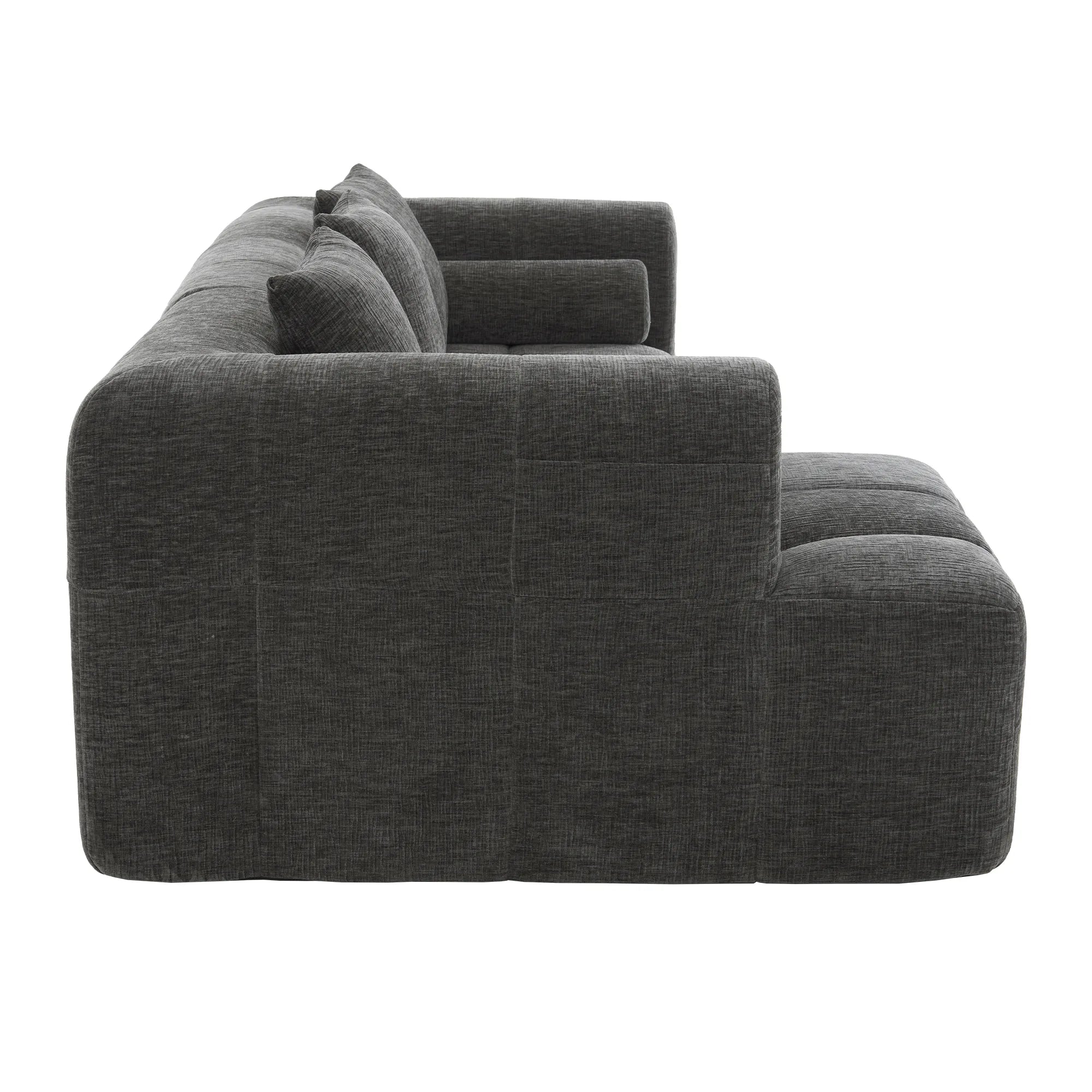 Modern 101” Modular Compressed Sofa with Deep Seats