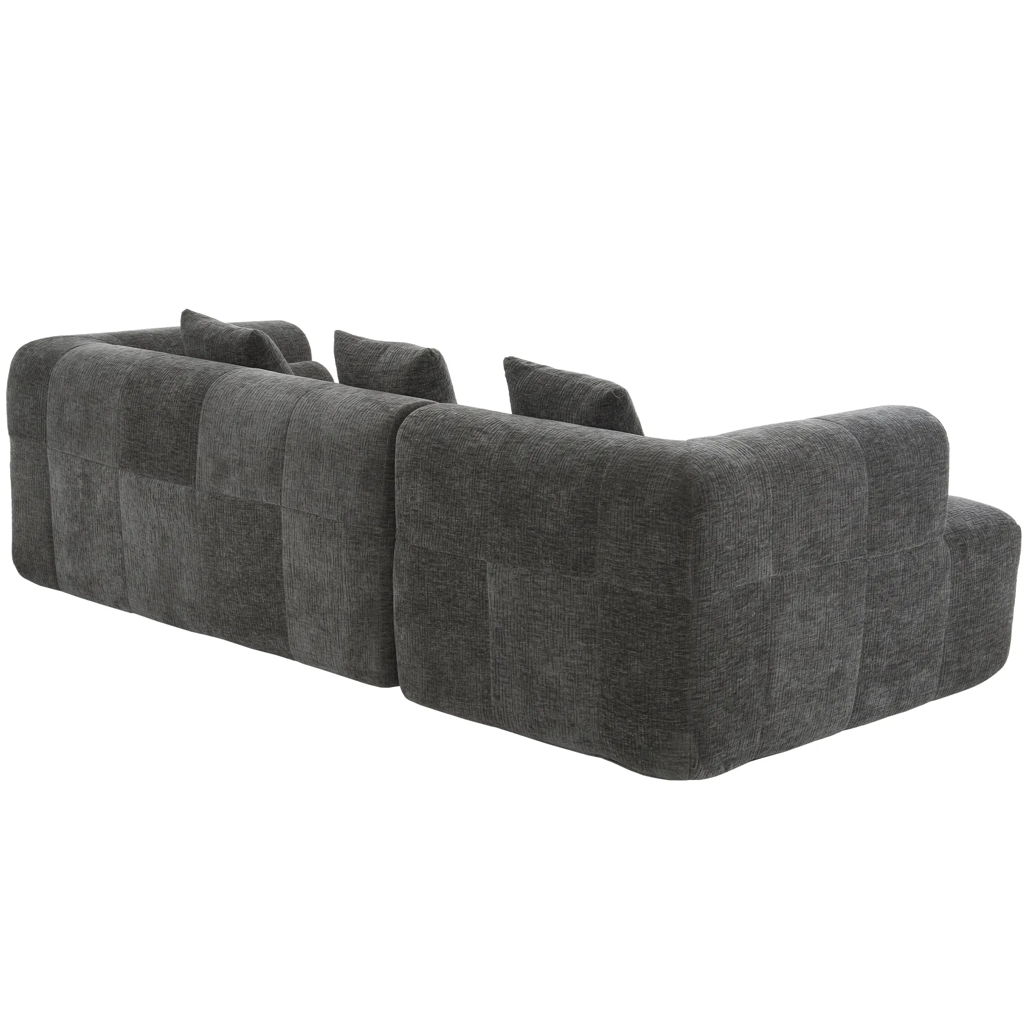 Modern 101” Modular Compressed Sofa with Deep Seats