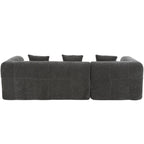 Modern 101” Modular Compressed Sofa with Deep Seats