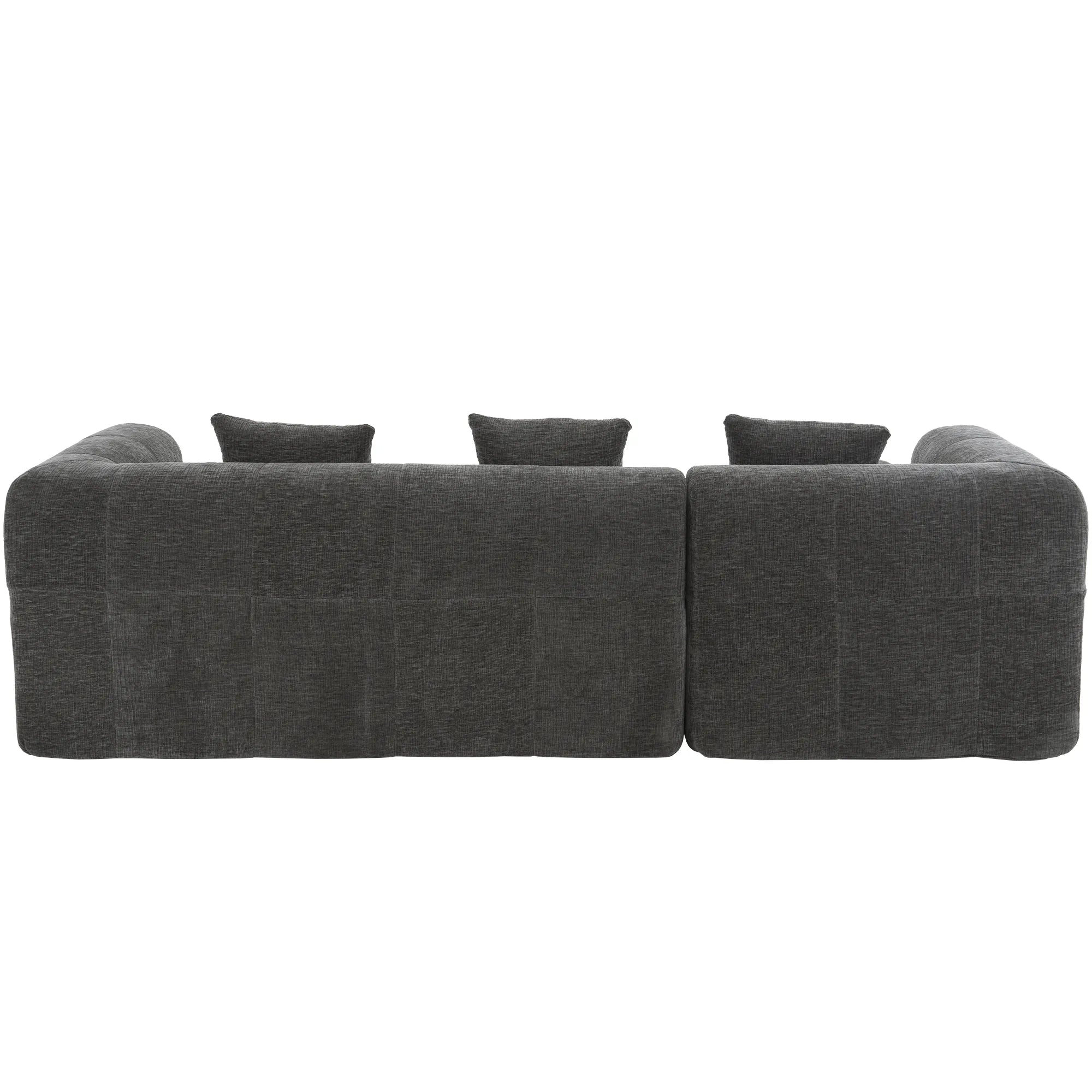 Modern 101” Modular Compressed Sofa with Deep Seats