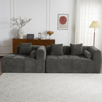 Modern 101” Modular Compressed Sofa with Deep Seats