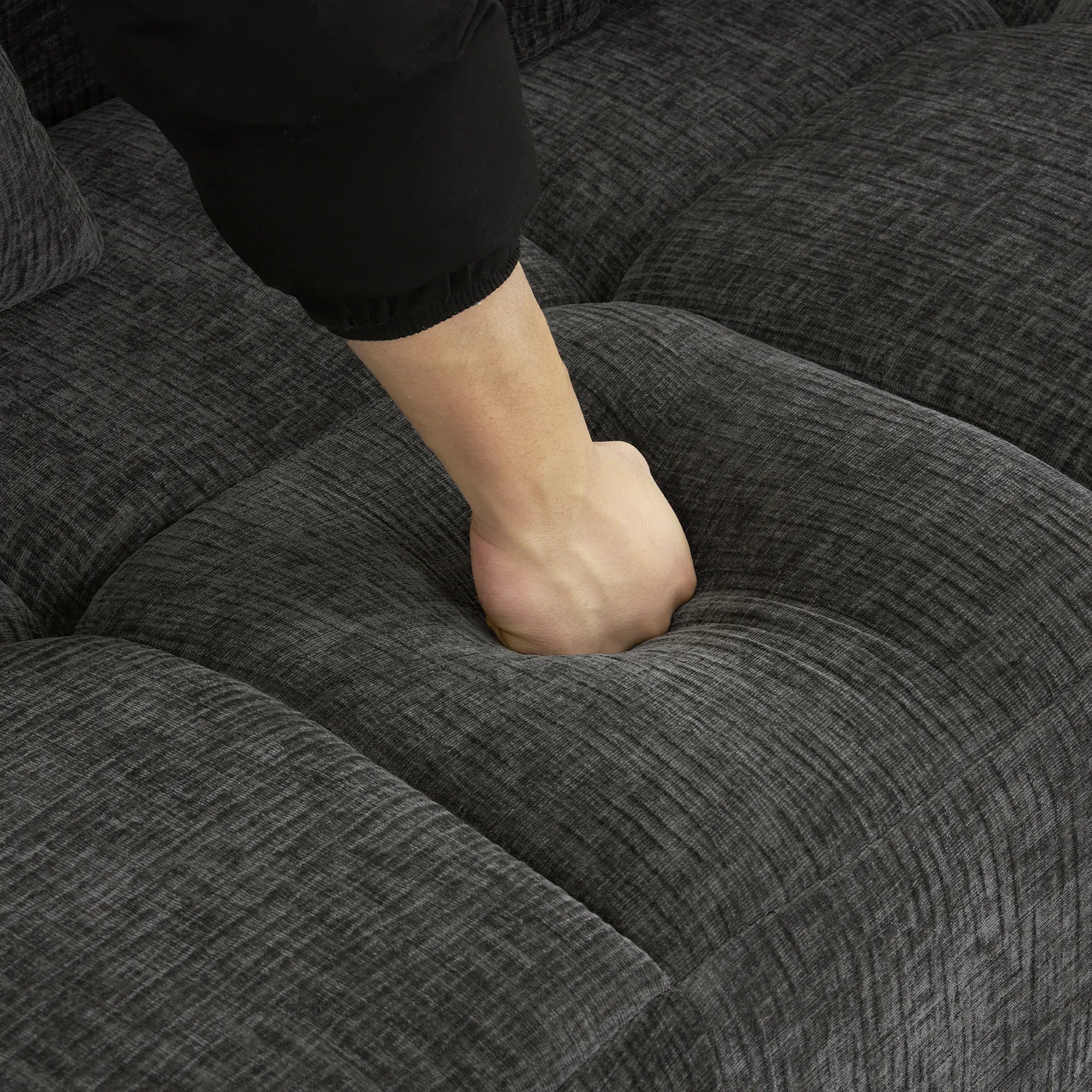 Modern 101” Modular Compressed Sofa with Deep Seats