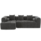 Modern 101” Modular Compressed Sofa with Deep Seats