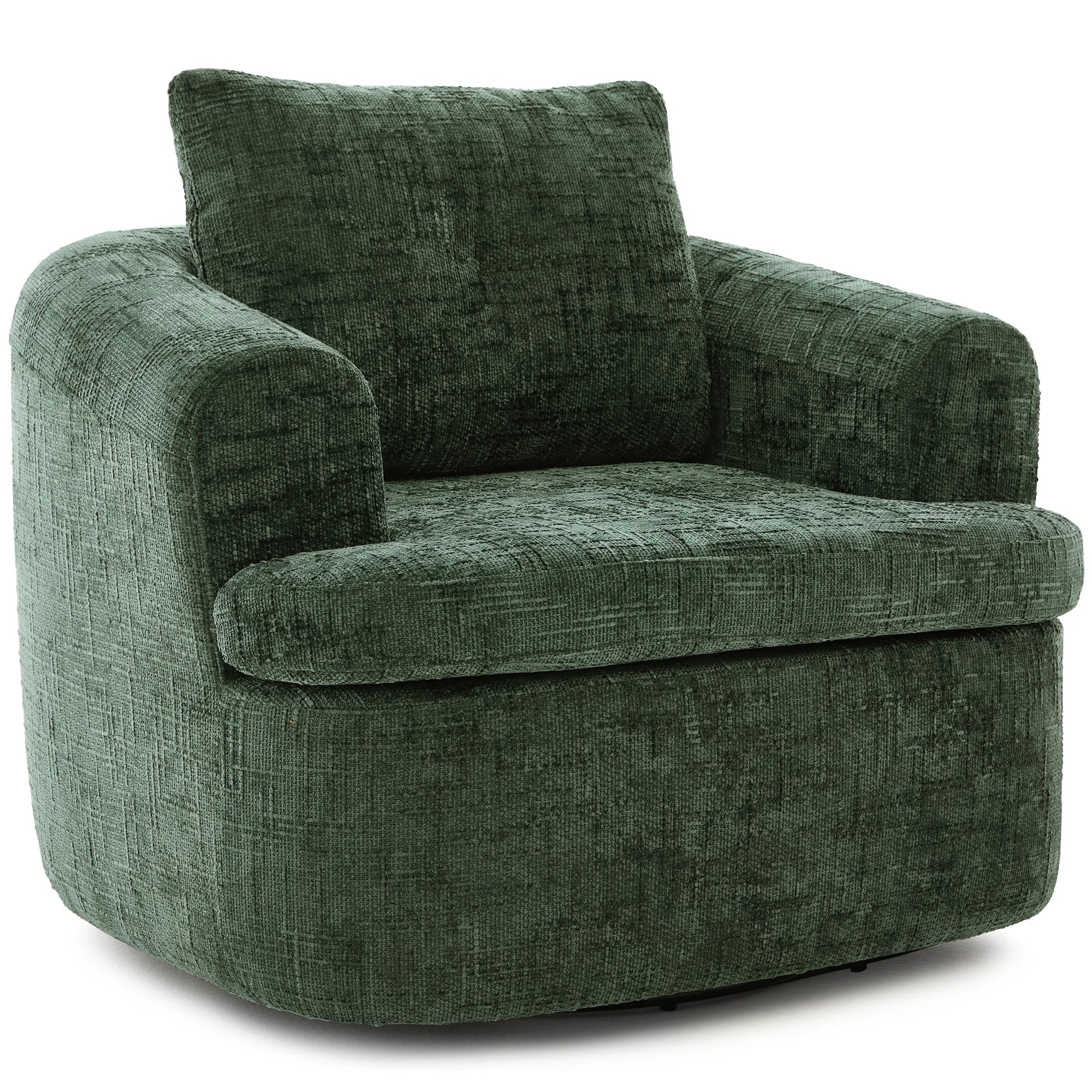 Modern 360° Swivel Barrel Accent Chair