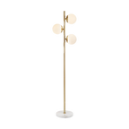 Modern 3 Globe Floor Lamp with Marble Base