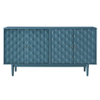 Modern 4-Door Sideboard with Convex Pattern Design