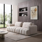 Modern 4-Seater Velvet Sectional Sofa