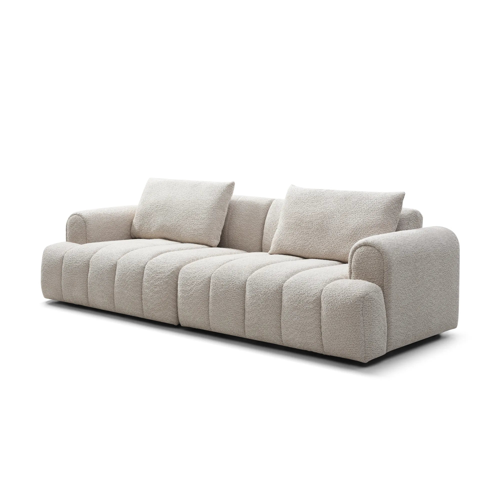 Modern 4-Seater Velvet Sectional Sofa