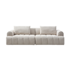 Modern 4-Seater Velvet Sectional Sofa