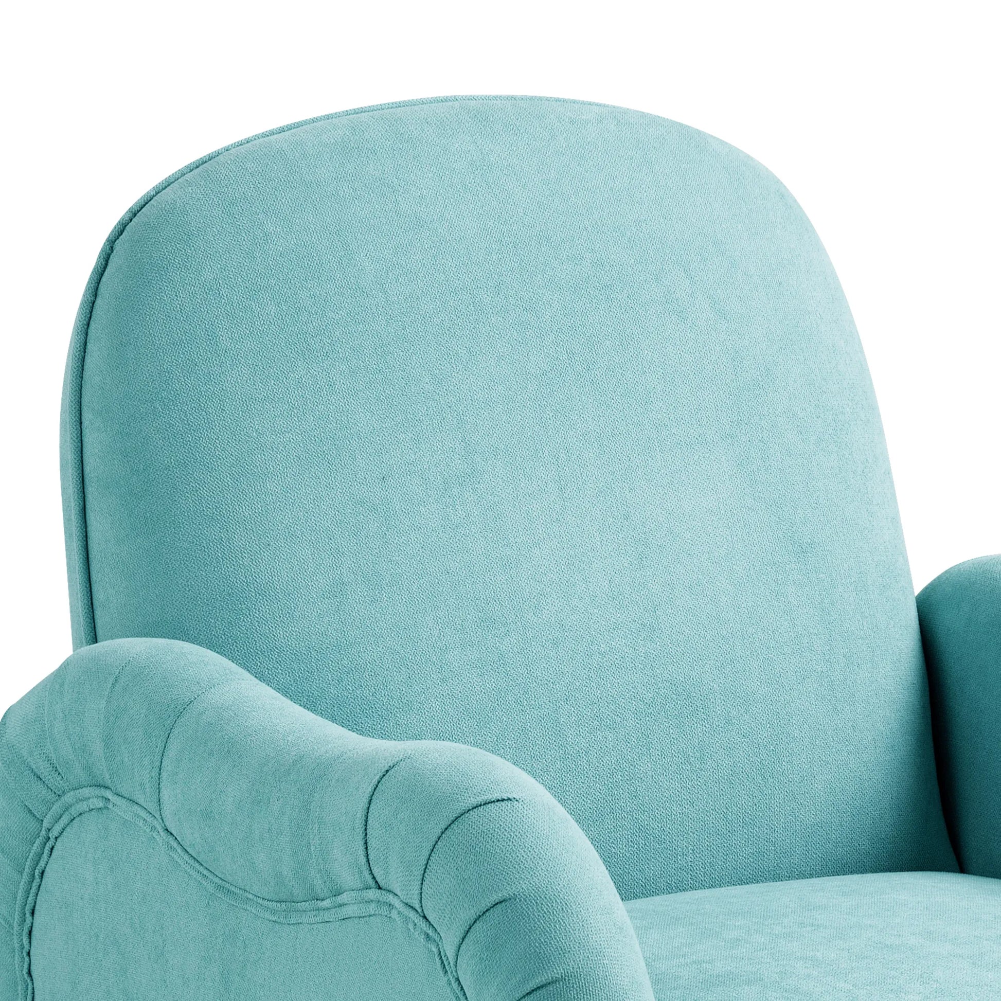 Modern Accent Armchair with Gold Metal Legs, Snowflake Fabric