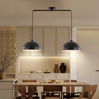 Modern Black Double Pendant Light