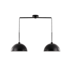 Modern Black Double Pendant Light