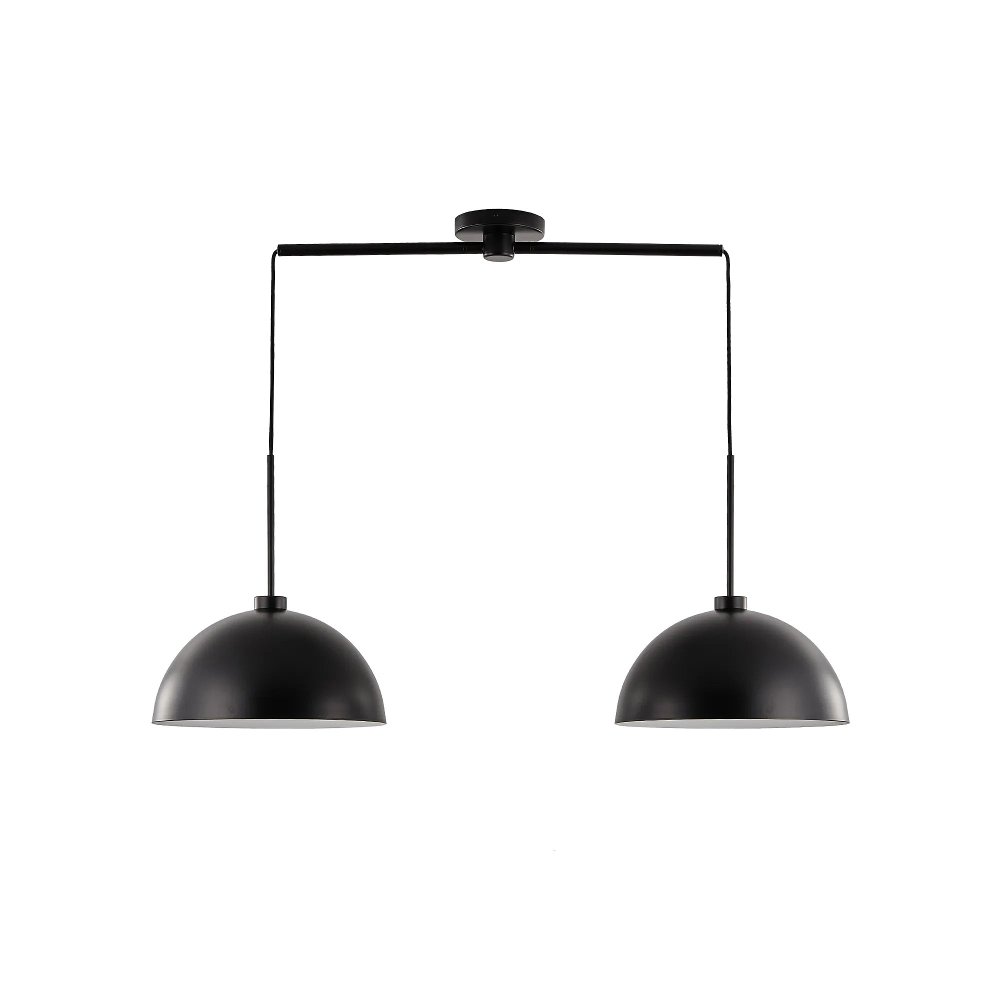 Modern Black Double Pendant Light