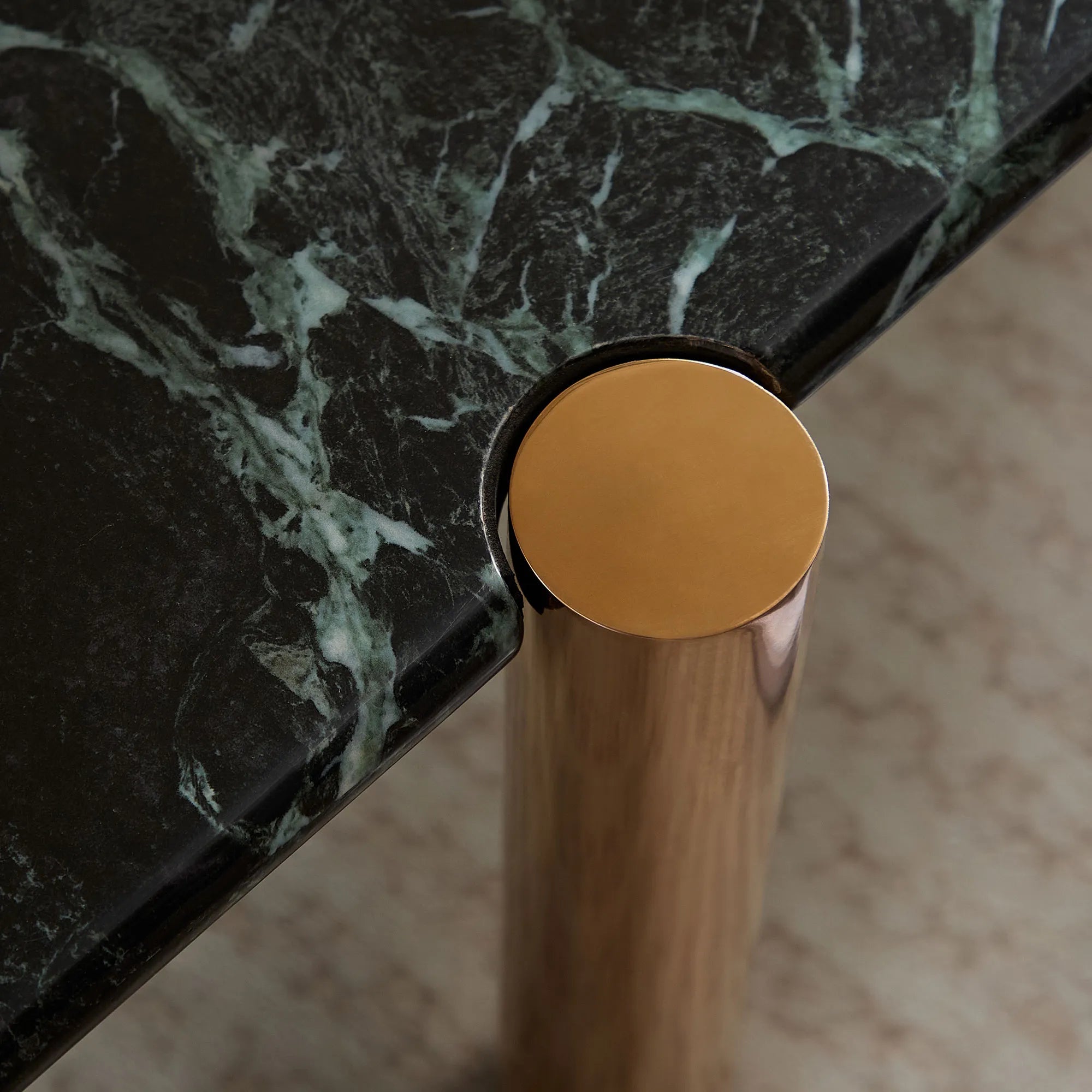 Modern 2 Tone Coffee Tables With Faux Marble Tabletop And Gold Metal Foot