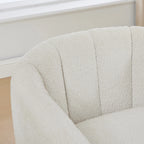 Modern Chenille 360° Swivel Barrel Chair