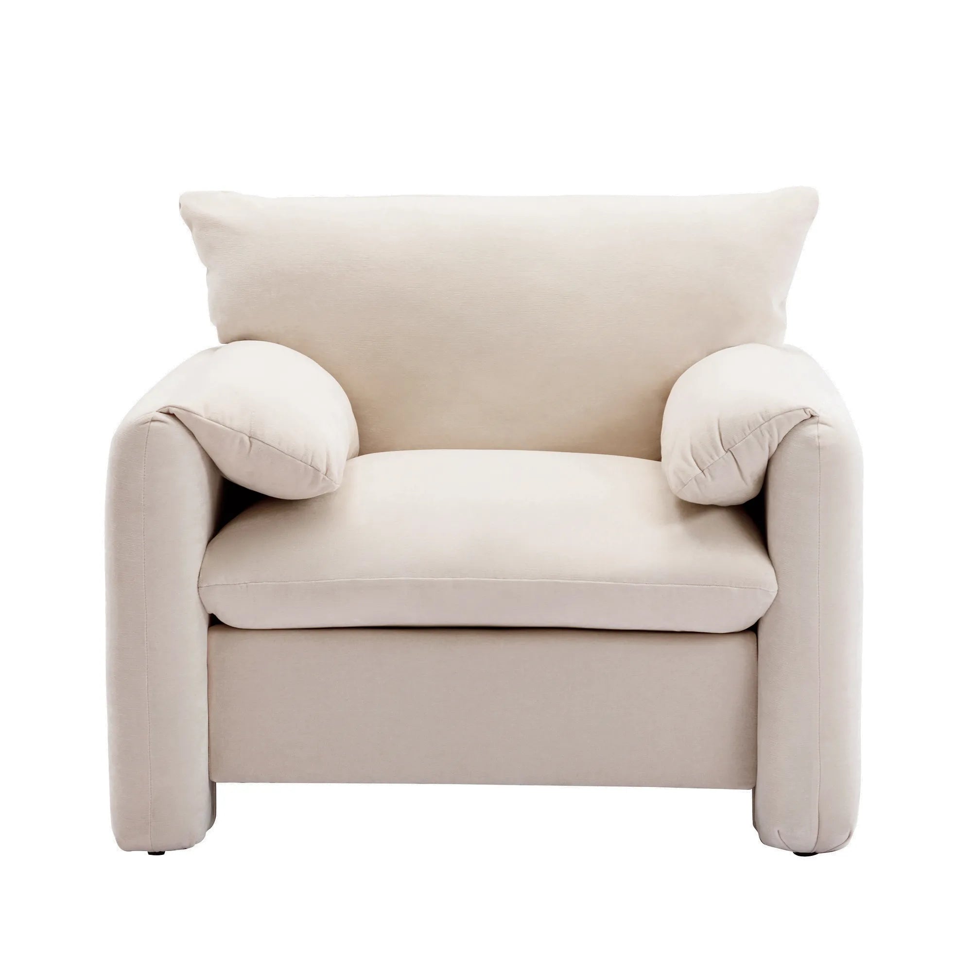 Modern Chenille Oversized Armchair Accent Chair