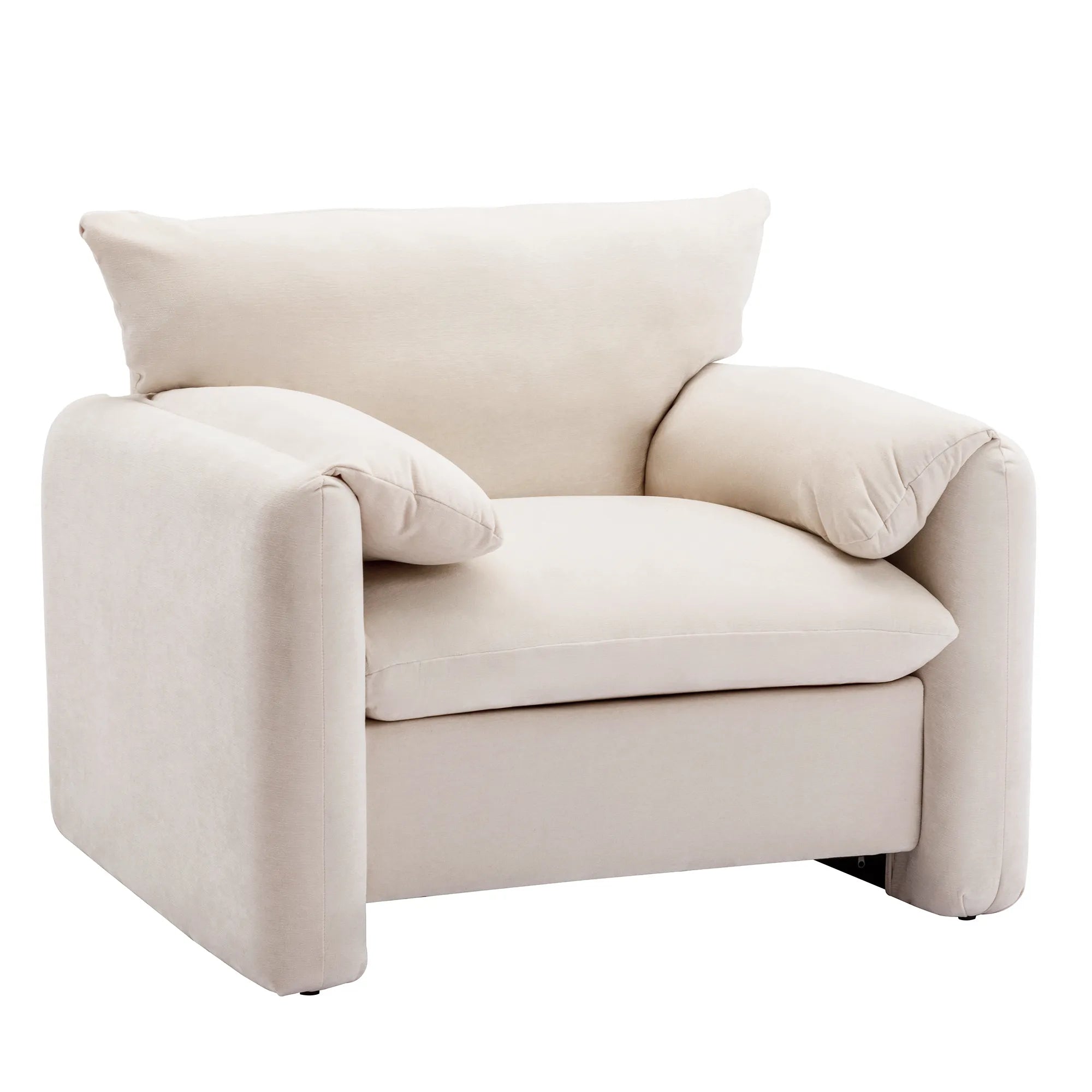 Modern Chenille Oversized Armchair Accent Chair
