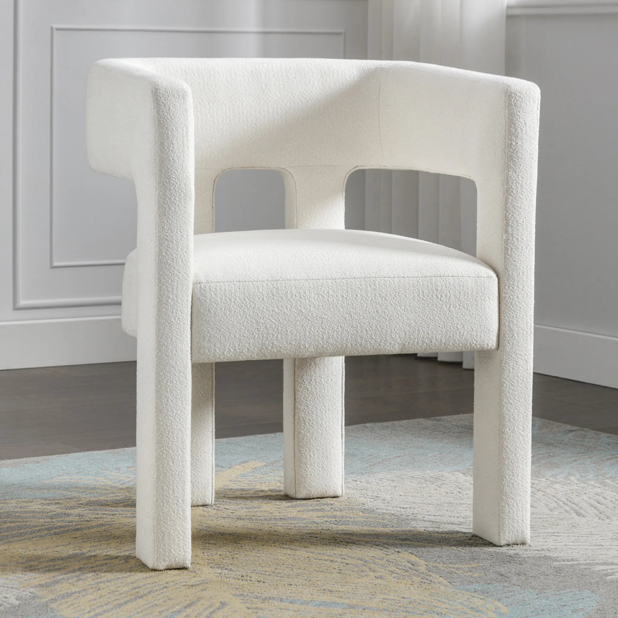 Modern Comfortable Fabric Accent Chair