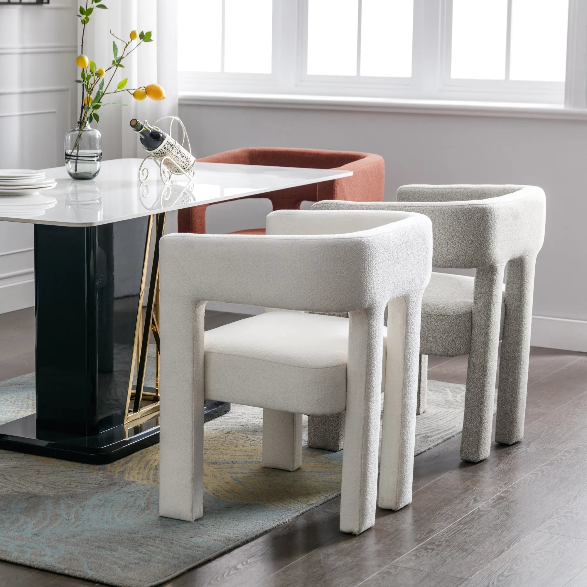 Modern Comfortable Fabric Accent Chair