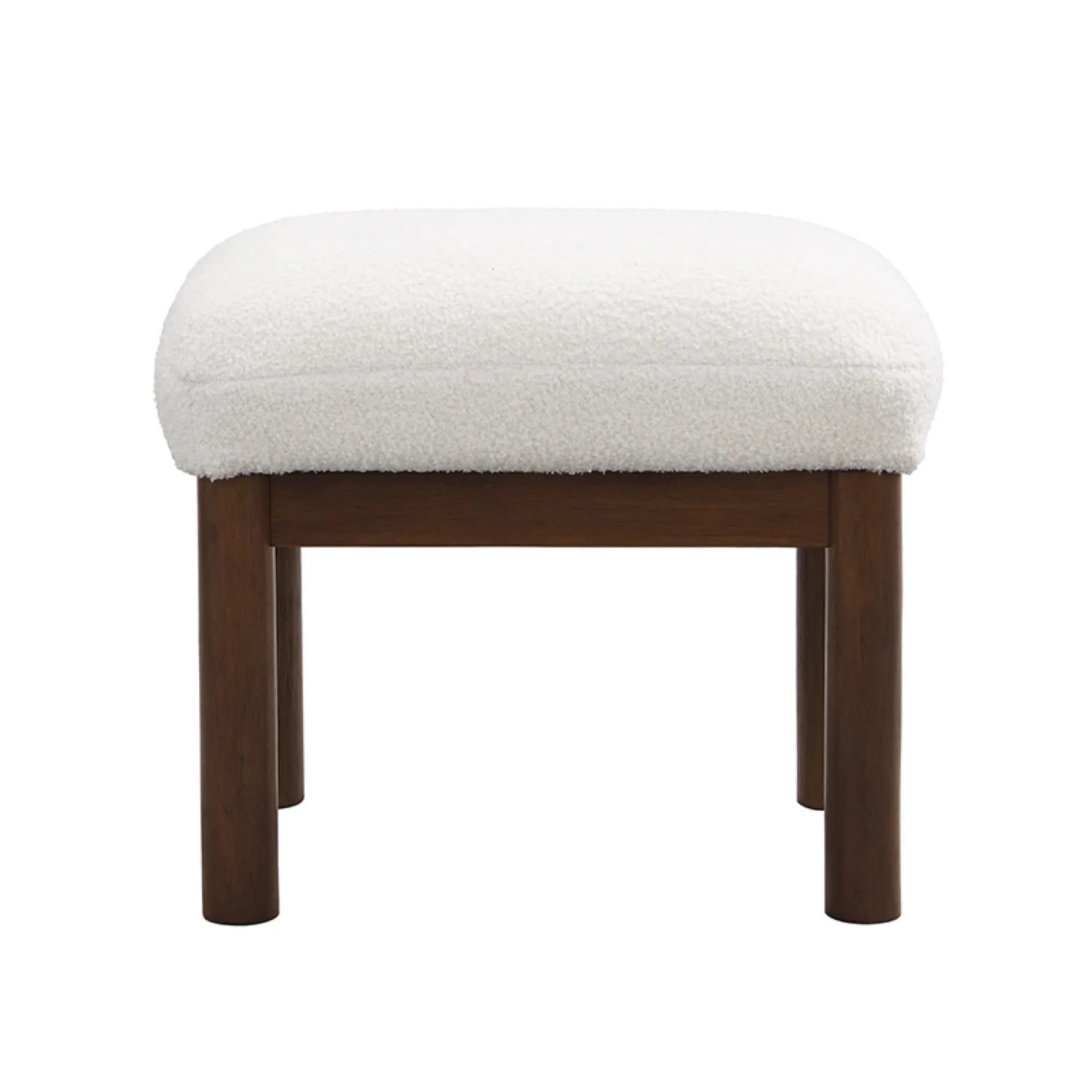 Modern Comfy Fabric Lounge Accent Chair with Footrest Ottoman