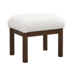 Modern Comfy Fabric Lounge Accent Chair with Footrest Ottoman