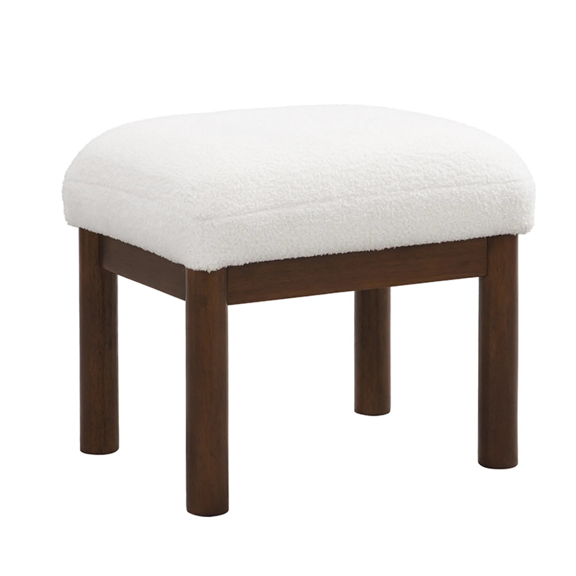 Modern Comfy Fabric Lounge Accent Chair with Footrest Ottoman