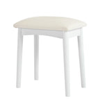 Modern Corner Market Vanity, with LED Mirror, Storage & Stool