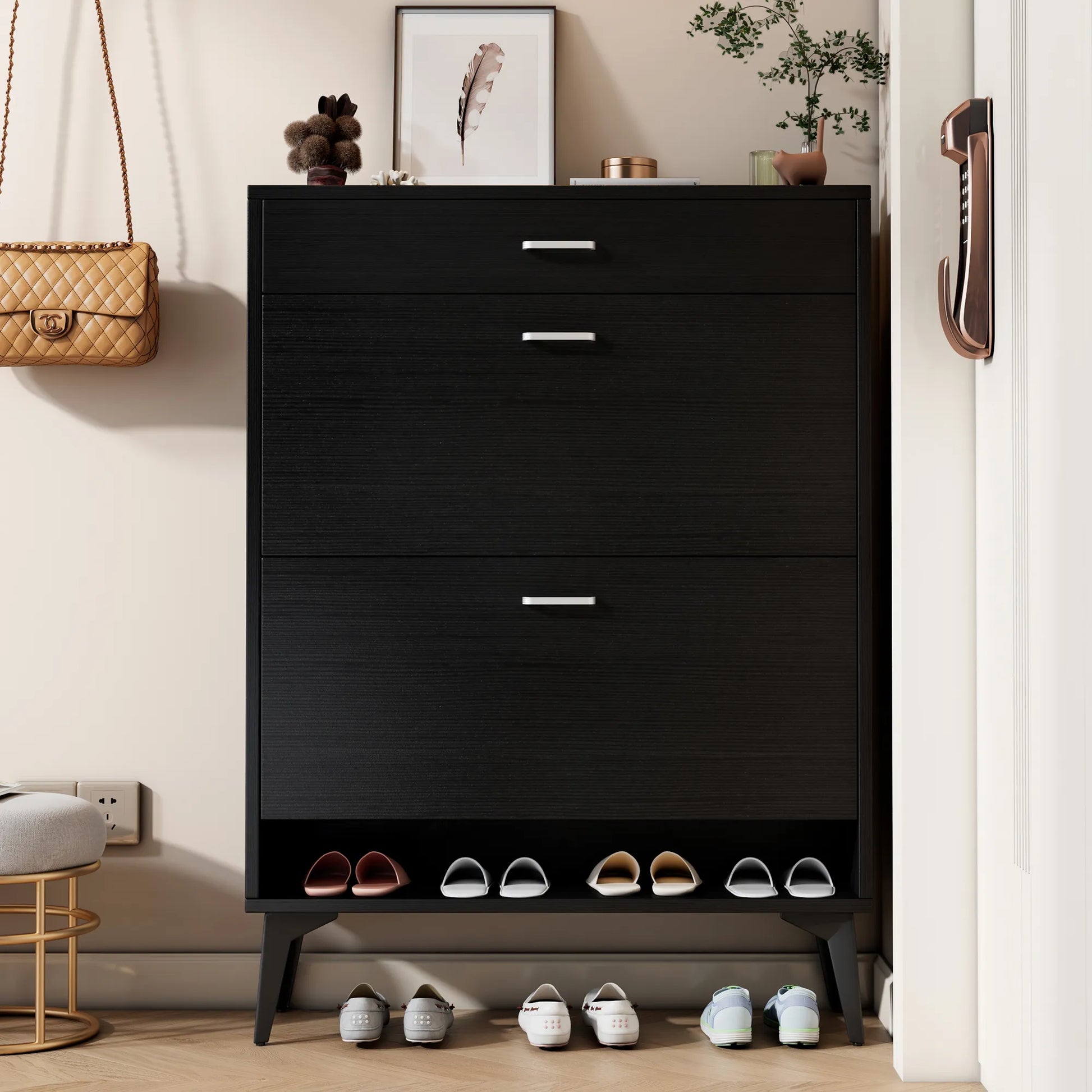 Modern Entryway Shoe Storage Cabinet