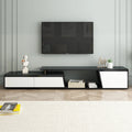 Modern Extendable TV Stand with Drawers and Cabinet