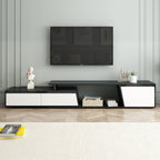 Modern Extendable TV Stand with Drawers and Cabinet