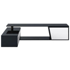 Modern Extendable TV Stand with Drawers and Cabinet