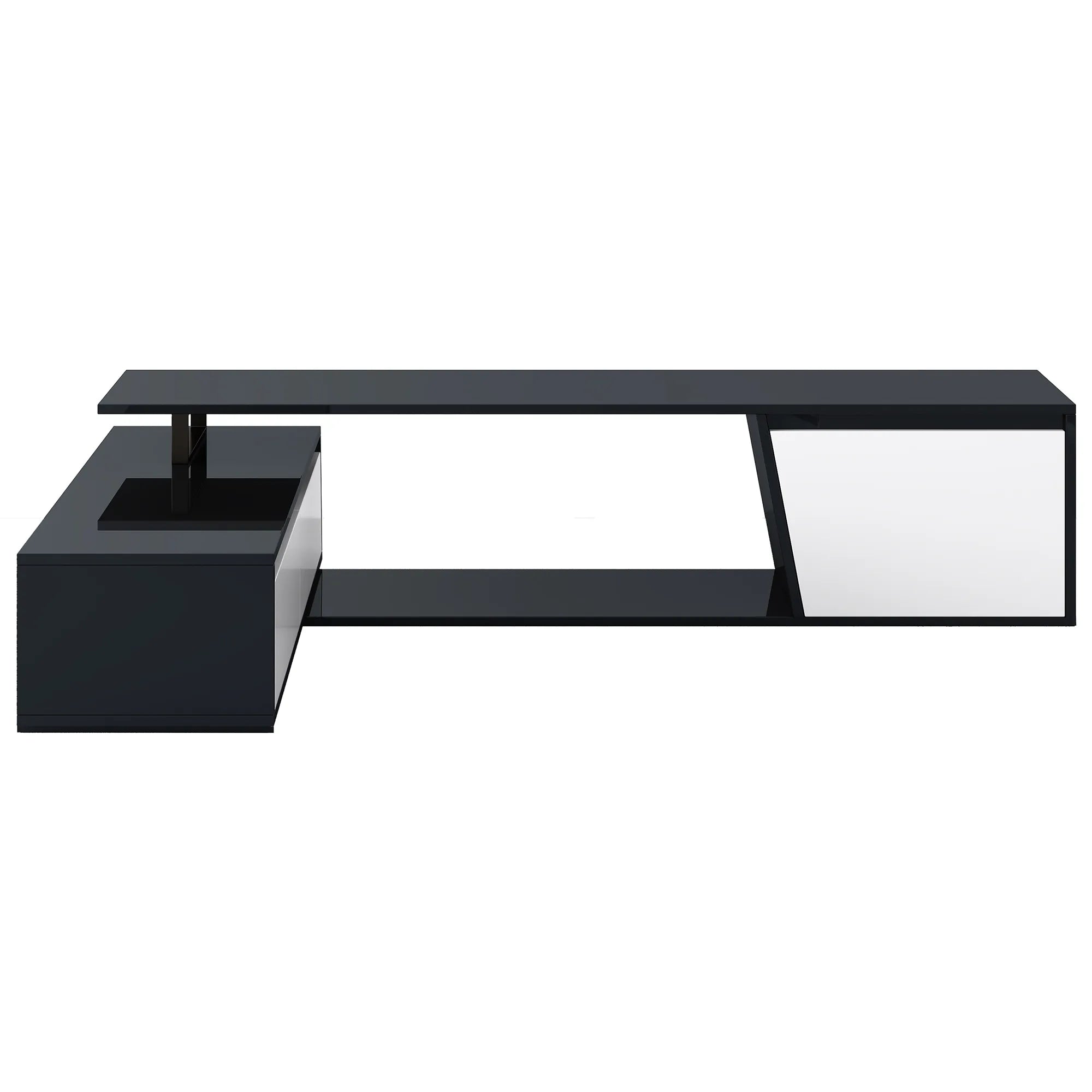 Modern Extendable TV Stand with Drawers and Cabinet