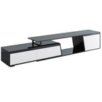 Modern Extendable TV Stand with Drawers and Cabinet