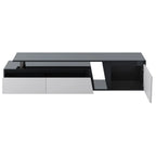 Modern Extendable TV Stand with Drawers and Cabinet