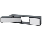 Modern Extendable TV Stand with Drawers and Cabinet