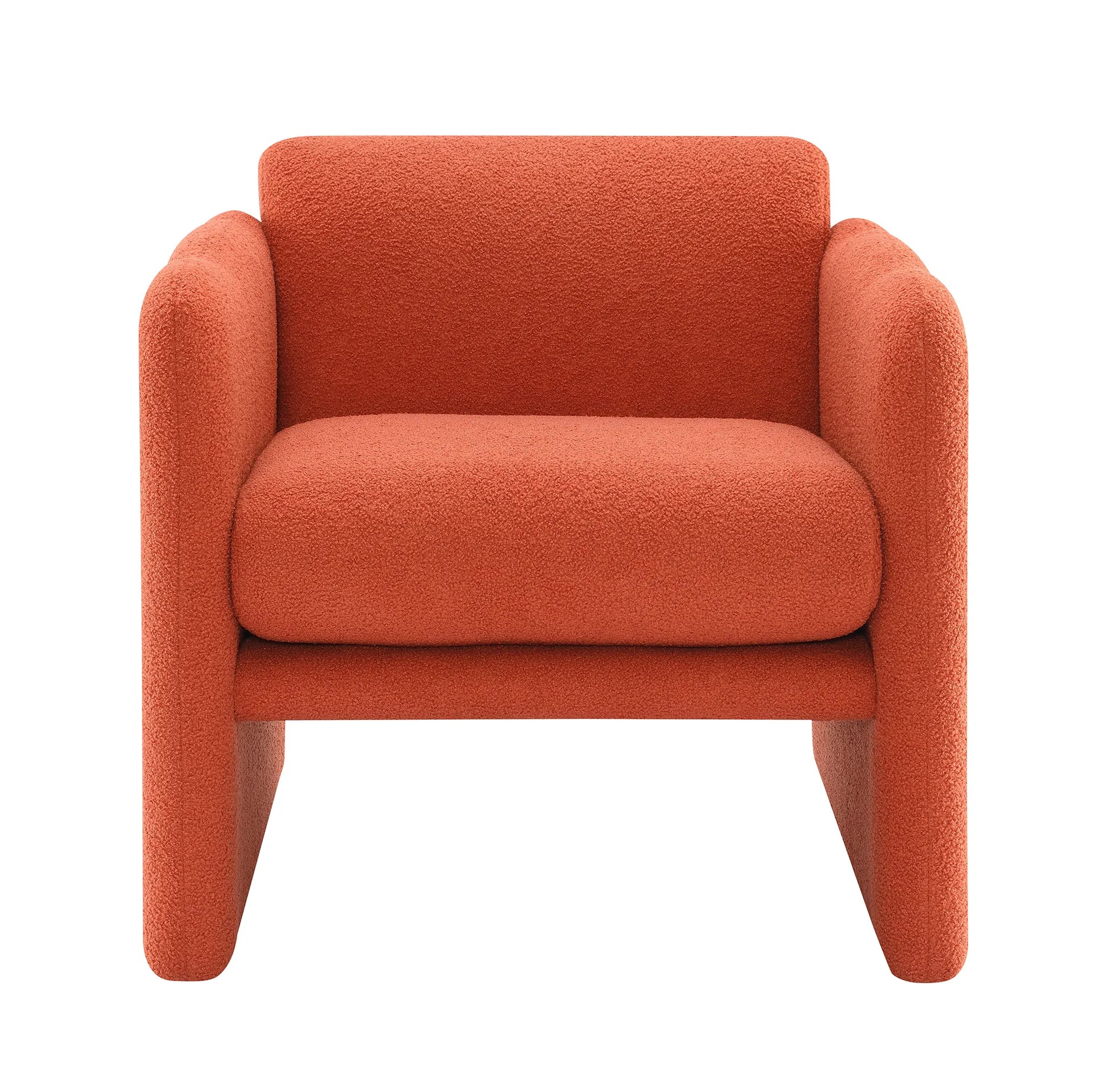 Modern Fabric Upholstered Leisure Comfy Arm Chair