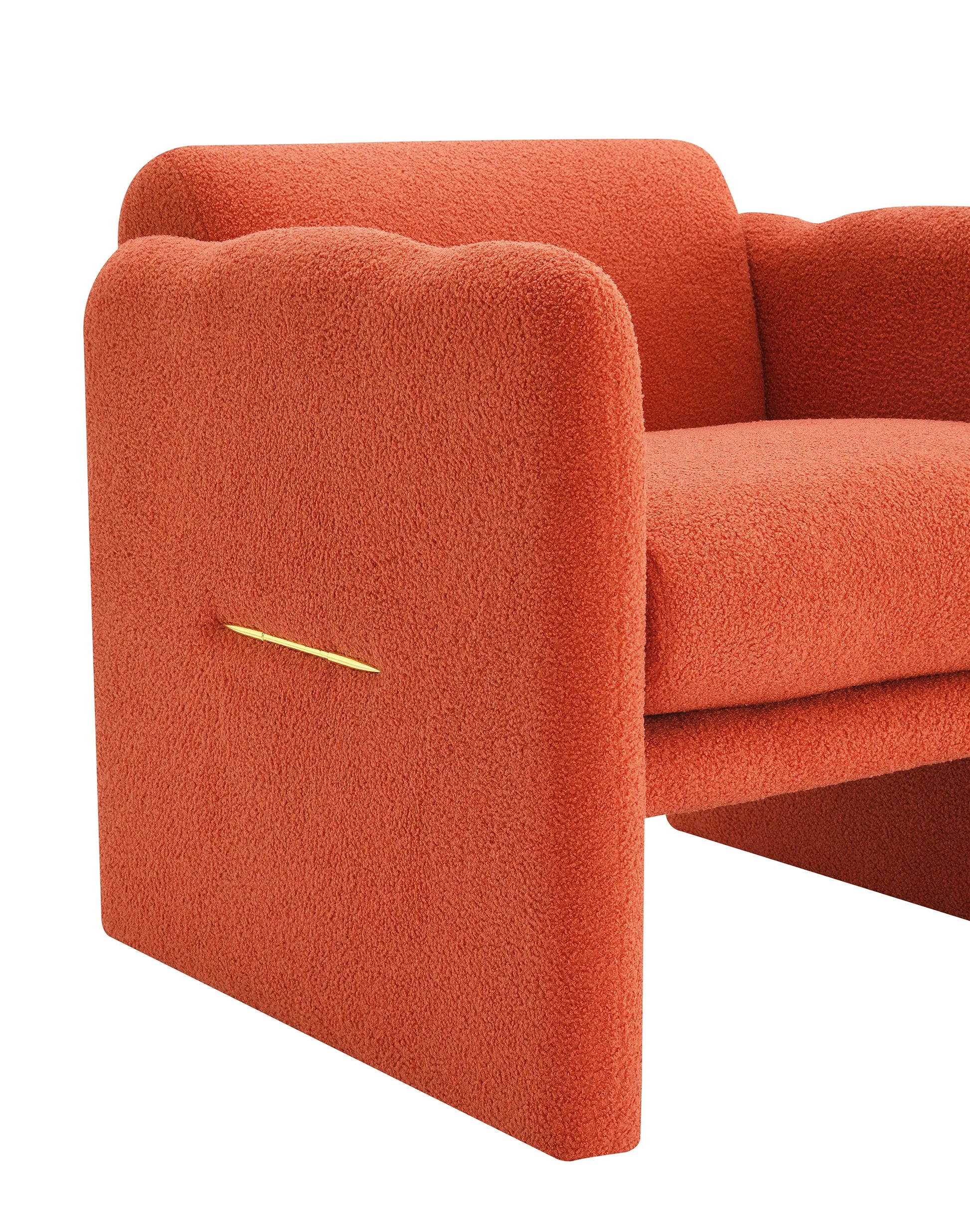 Modern Fabric Upholstered Leisure Comfy Arm Chair