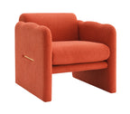 Modern Fabric Upholstered Leisure Comfy Arm Chair