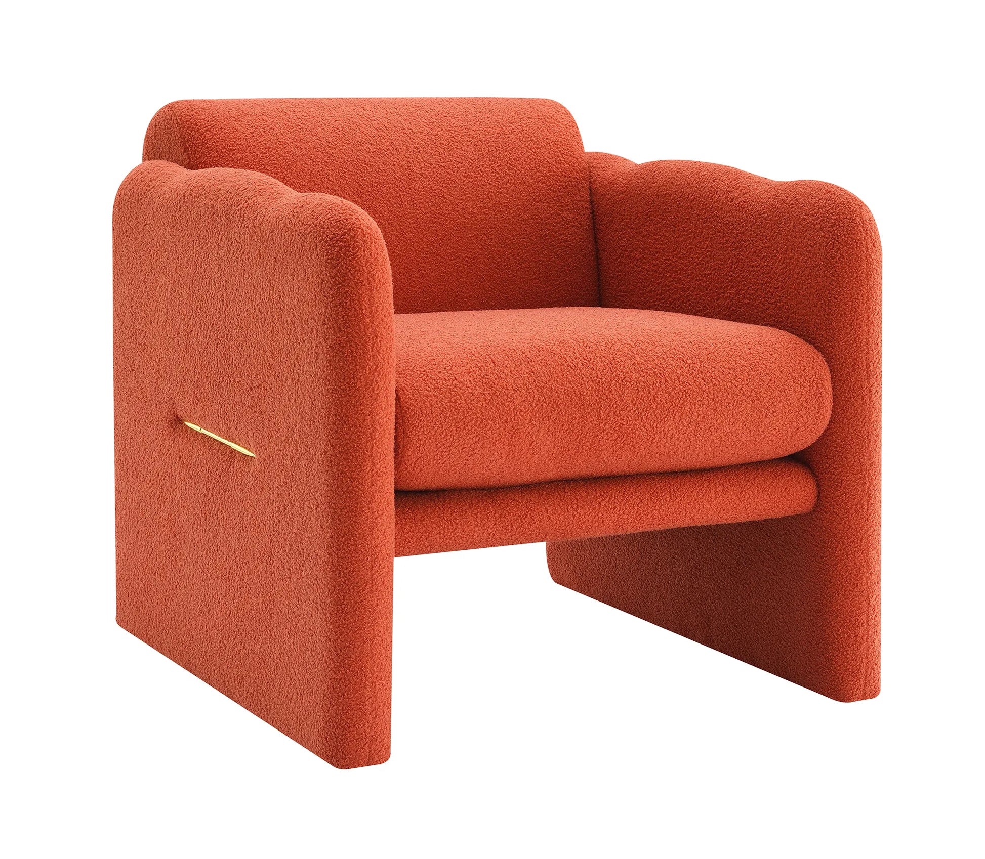 Modern Fabric Upholstered Leisure Comfy Arm Chair