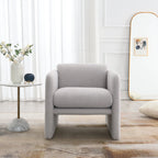 Modern Fabric Upholstered Leisure Comfy Arm Chair